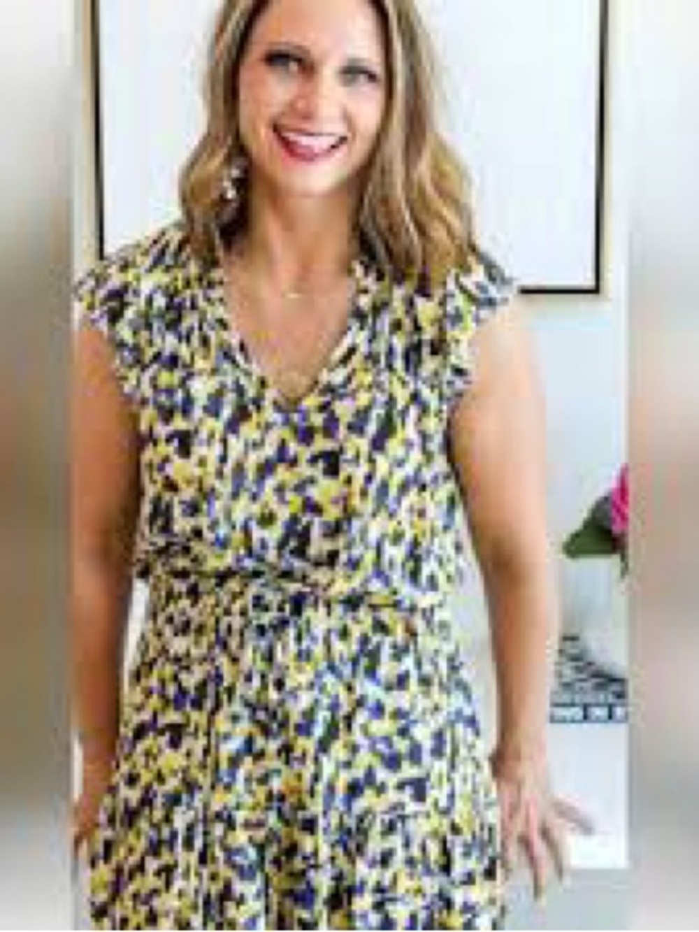 Velvet by Graham & Spencer Patterned Skort Romper Like New  Medium